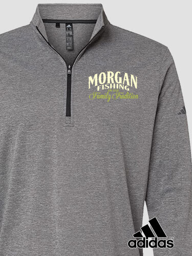 Black Heather Fishing Family Tradition Personalized embroidered-adidas-pullover 