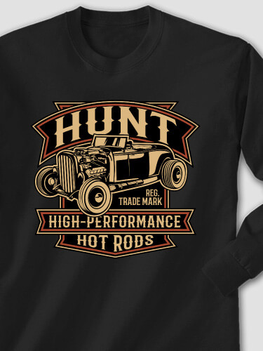 High-Performance Hot Rods Black Adult Long Sleeve