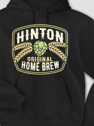Home Brew Black Adult Hooded Sweatshirt