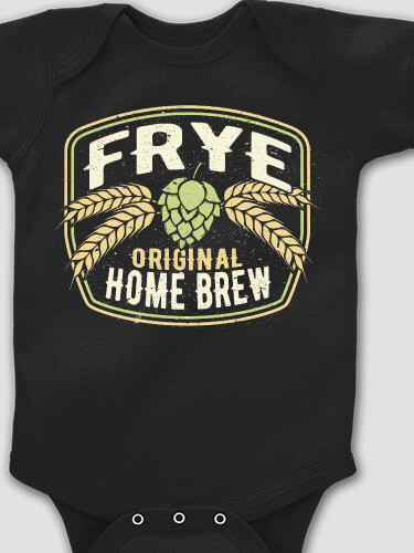 Home Brew Black Baby Bodysuit