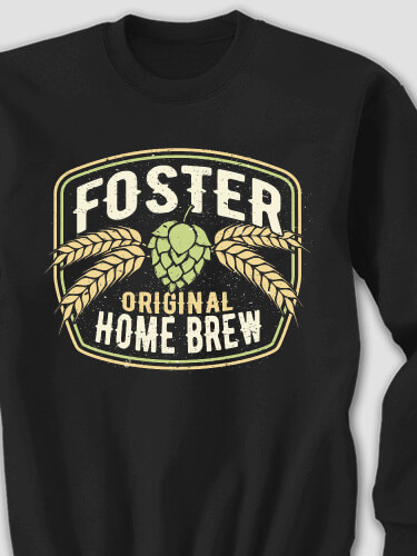 Home Brew Black Adult Sweatshirt
