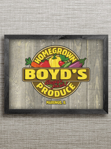 Homegrown Produce Black Framed Wall Art 16.5 x 12.5