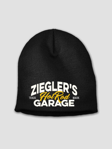 Hot Rod Garage BP Black Embroidered Beanie