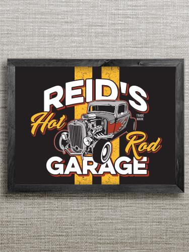 Hot Rod Garage BP Black Framed Wall Art 16.5 x 12.5