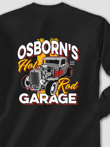 Hot Rod Garage BP Black Adult Long Sleeve