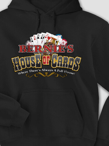 House of Cards Black Adult Hooded Sweatshirt