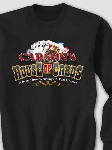 House of Cards Black Adult Sweatshirt