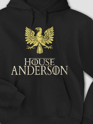 House Black Adult Hooded Sweatshirt