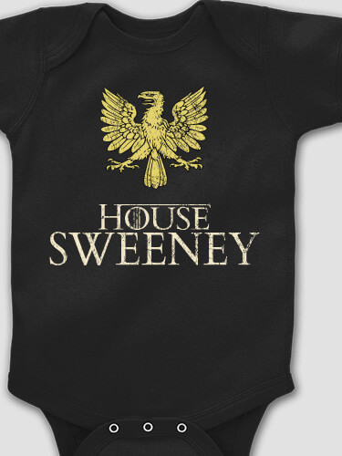 House Black Baby Bodysuit