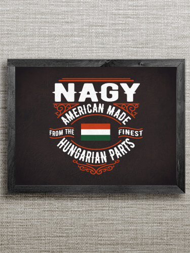 Hungarian Parts Black Framed Wall Art 16.5 x 12.5