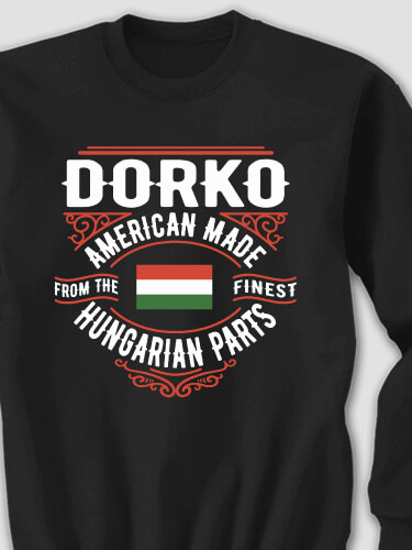 Hungarian Parts Black Adult Sweatshirt