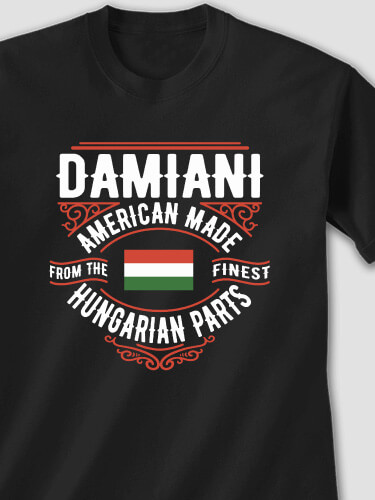 Hungarian Parts Black Adult T-Shirt