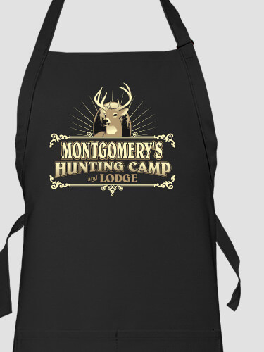 Hunting Camp Black Apron