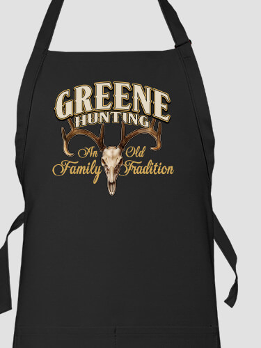 Hunting Family Tradition Black Apron