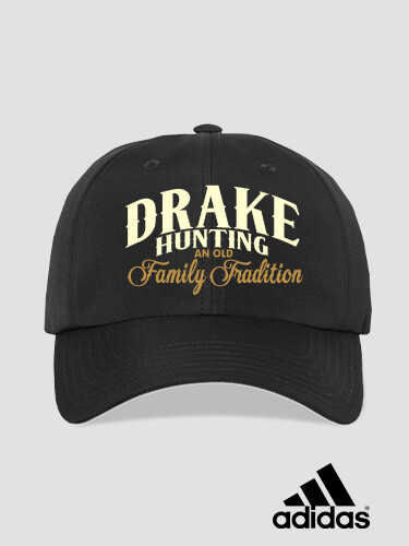Hunting Family Tradition Black Embroidered Adidas Hat
