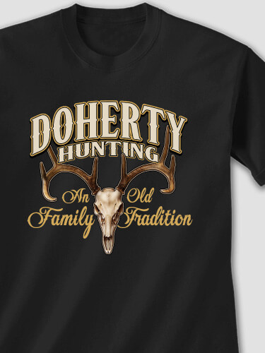 Hunting Family Tradition Black Adult T-Shirt