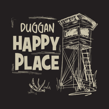 Black Hunting Happy Place Personalized default 