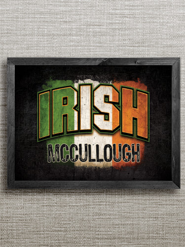 Irish Colors Black Framed Wall Art 16.5 x 12.5