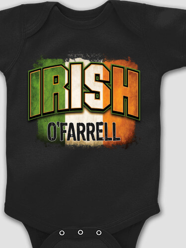 Irish Colors Black Baby Bodysuit