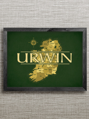 Irish Heritage Black Framed Wall Art 16.5 x 12.5