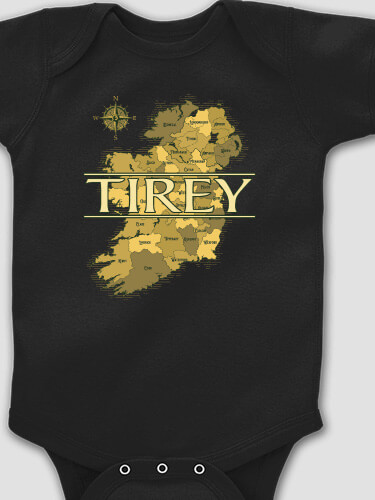 Irish Heritage Black Baby Bodysuit