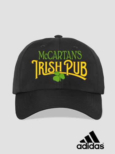 Irish Pub Black Embroidered Adidas Hat