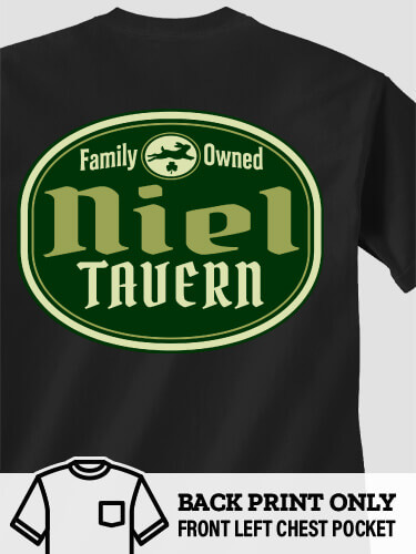 Irish Tavern Black Adult Pocket T-Shirt