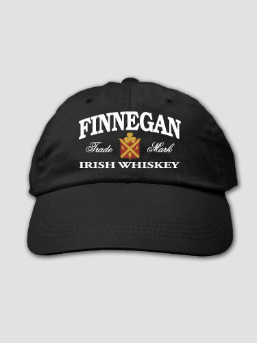 Irish Whiskey Black Embroidered Hat