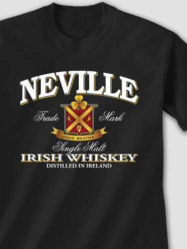 Irish Whiskey Black Adult T-Shirt