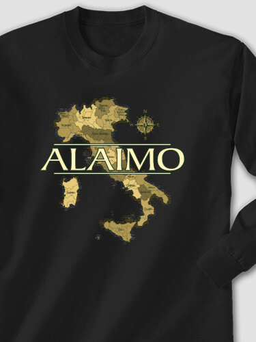 Italian Heritage Black Adult Long Sleeve