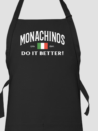 Italians Do It Better Black Apron