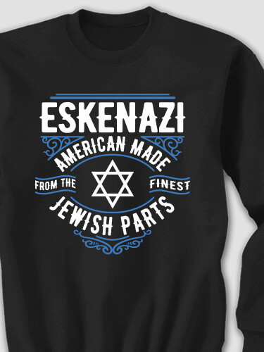 Jewish Parts Black Adult Sweatshirt