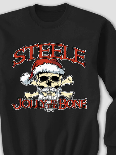 Jolly To The Bone Black Adult Sweatshirt