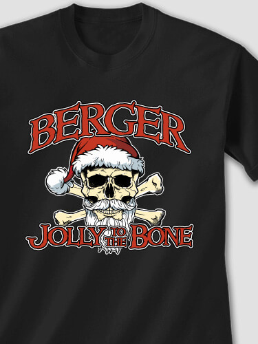 Jolly To The Bone Black Adult T-Shirt