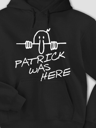 Kilroy Black Adult Hooded Sweatshirt