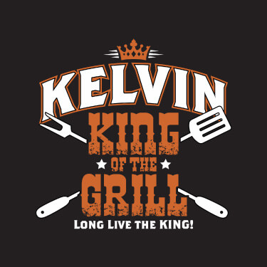 Black King of the Grill Personalized default 