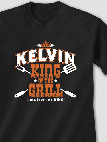 King of the Grill Black Adult T-Shirt