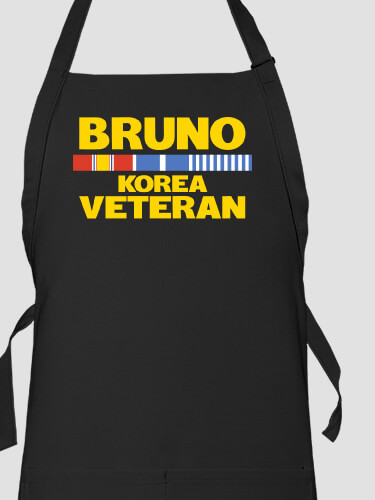 Korea Veteran Black Apron