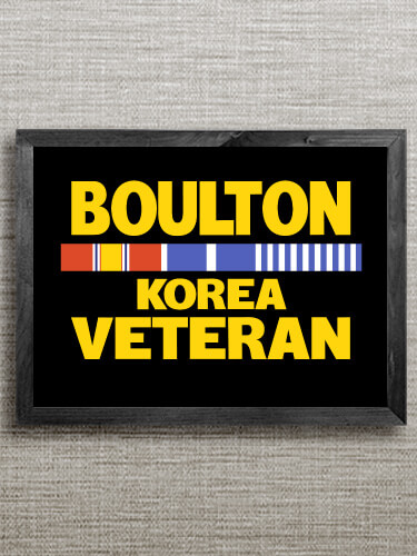 Korea Veteran Black Framed Wall Art 16.5 x 12.5