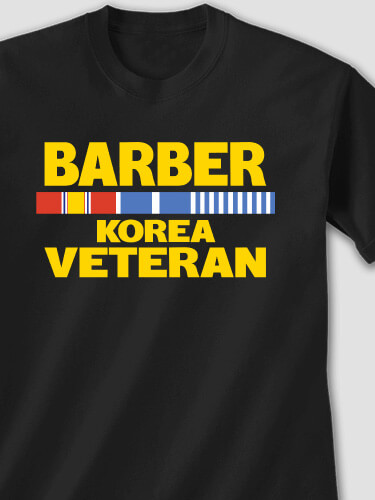 Korea Veteran Black Adult T-Shirt