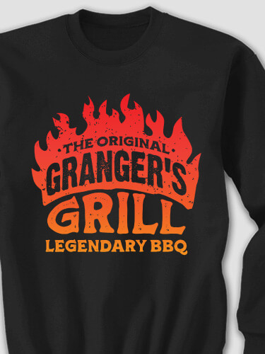 Legendary BBQ Black Adult Sweatshirt