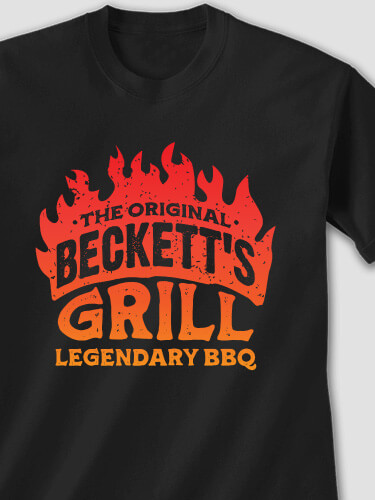 Legendary BBQ Black Adult T-Shirt