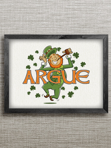 Leprechaun Black Framed Wall Art 16.5 x 12.5