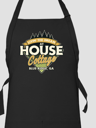 Livin' The Dream Cottage Black Apron