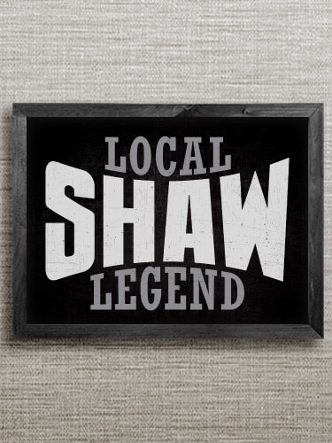 Local Legend Black Framed Wall Art 16.5 x 12.5