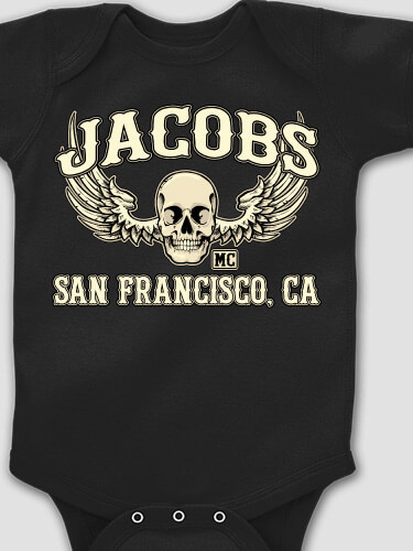 Motorcycle Club Black Baby Bodysuit