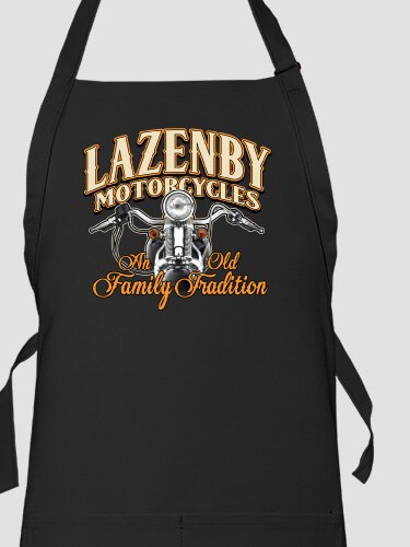 Motorcycle Family Tradition Black Apron