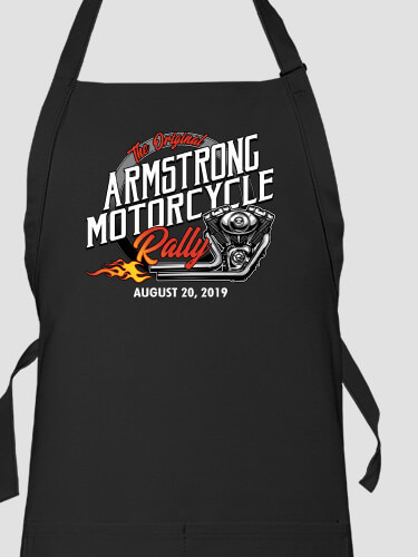 Motorcycle Rally Black Apron