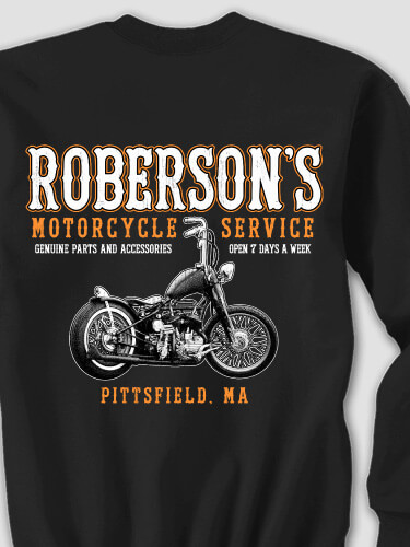 Motorcycle Service BP Black Adult Sweatshirt