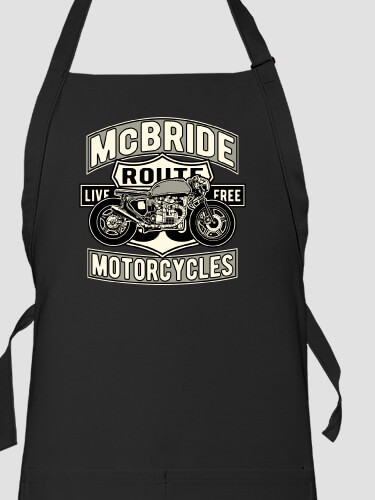 Motorcycles Black Apron